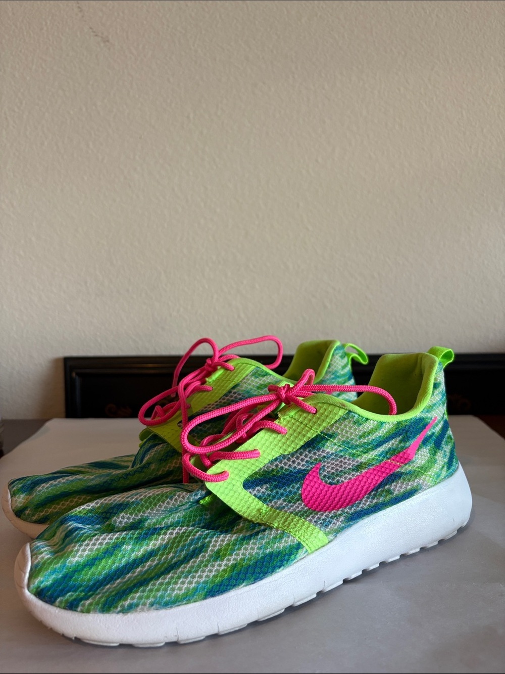 Nike Roshe Run Flight GS Pink Pow / Menta – Flash Lime